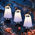 Glow Ghost SpookyShine | LED Hanging Ghosts | Halloween Decoration | Indoor & Outdoor | 1/2/3 Pieces
