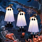 Glow Ghost SpookyShine | LED Hanging Ghosts | Halloween Decoration | Indoor & Outdoor | 1/2/3 Pieces