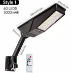 Heliotrax Solar Street Lamp with Remote Control | 138 LEDs | 3 Light Modes | IP65 Waterproof | For Garden, Driveway & Yard