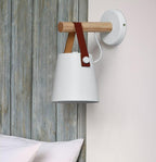 Wood Nordic Hanging Wall Lamp