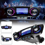 Bluetooth 5.0 Car FM Transmitter with Dual USB Charger and LED Display