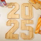 Wooden Numbers Serving Tray
