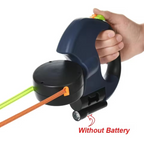 Dual Dog Retractable Leash with Built-In Flashlight and Bag Dispenser