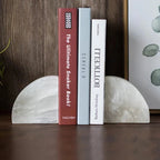 Onyxa White Onyx Bookend | Elegant Design | 1-piece | Luxurious Decor & Functionality