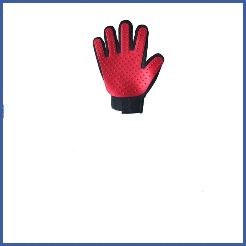 Fur Care Glove PawLiss TouchGlove | 5-Finger Massage Glove for Dogs & Cats | 23.2×17.2 cm | TPR & Mesh | Left or Right