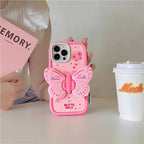 Lovely 3D Folded Butterfly Shockproof iPhone Case