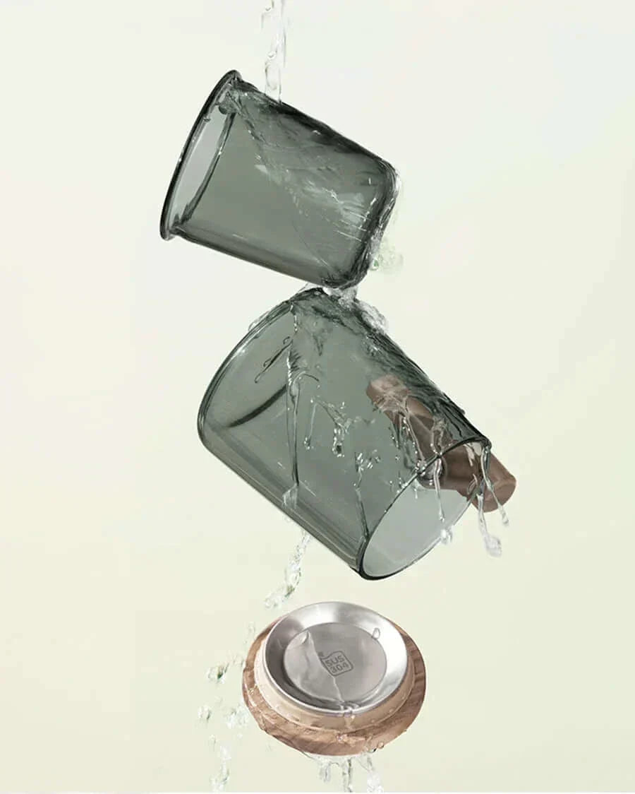 Ultramodern Glass Tea Cup with Filter and Lid