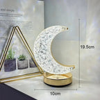 Half Moon Crystal Lamp