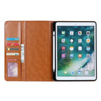 Leather Flip Case for iPad 9.7 (2017-2018), 10.2 (7th/8th Gen), Air 2/3/4, Pro 9.7/10.5/11 - Waterproof, Shockproof, Business Tablet Case