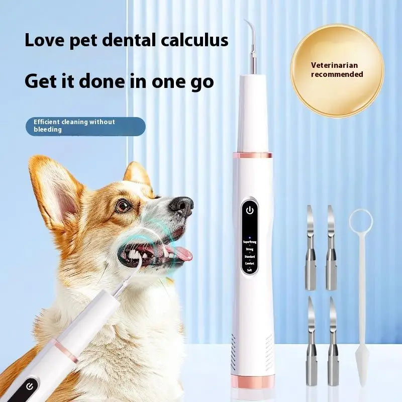 DentoraSonic | Ultrasound dental care device for dogs & cats | 5-level tartar remover | USB charging