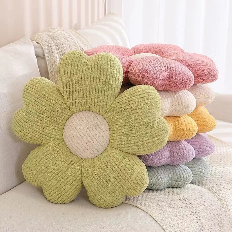Fluffy Clover Flowers Pillow