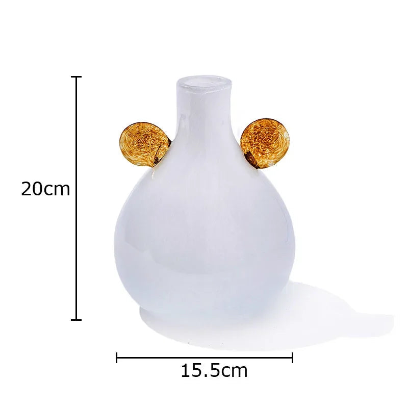 Coloured Globe Handled Glass Jar Vase Collection