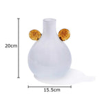 Coloured Globe Handled Glass Jar Vase Collection