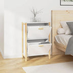 Slim Entryway Shoe Cabinet with Doors 57.5 × 33 × 80 cm – TidyStep