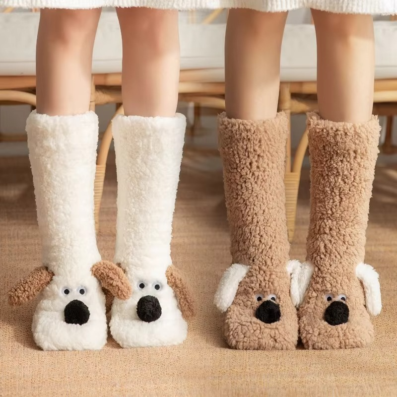 Luxurious Velvet Coral Fleece Winter Socks for Women