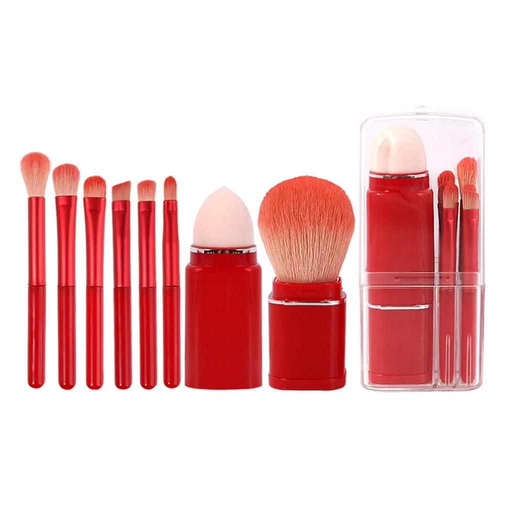 8Pcs Portable Makeup Brushes Set