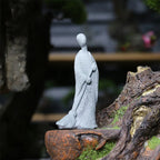 Buddha Stone Statue Small Buddhist Monks Tibetan Buddhism Figures Zen Garden Ornament Meditation Home Aquarium Decoration