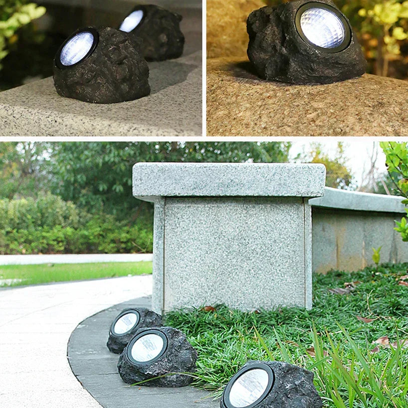 Waterproof Outdoor Solar Rock Spotlight Lamps