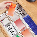 FlexiSort Cutlery Tray | Expandable Cutlery Organizer | Flexible & Space-Saving | White