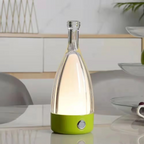 Wine Bottle Desk Lamp with Bluetooth Speaker – Rechargeable Modern Bedside Night Light