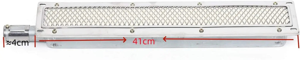 ThermaGrill Gas Grill with Infrared Ceramic Burner | Stainless Steel | Rectangular 41 × 8 × 5.8 cm | Smoke-Free & Energy Efficient | For Gastronomy & Outdoor