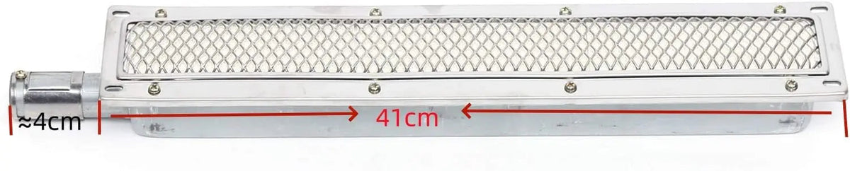 ThermaGrill Gas Grill with Infrared Ceramic Burner | Stainless Steel | Rectangular 41 × 8 × 5.8 cm | Smoke-Free & Energy Efficient | For Gastronomy & Outdoor
