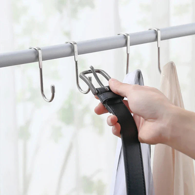 EasyHook Double Hook | Stainless Steel 304 | For Cabinet Doors | No Drilling