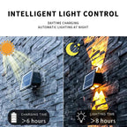 Solar LED outdoor wall light with up & down effect – Modern wall lighting for garden and terrace