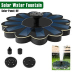 EcoSpray solar fountain | 100% solar energy | Flexible with 5 nozzles | For garden & balcony