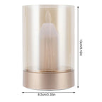 AuraFlame LED Candle | Gesture Control & Stepless Dimmable | USB Rechargeable | Warm Light 2400K | 8.5 × 8.5 × 13 cm