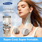 NeckBreeze Neck Fan Bladeless | Portable & Rechargeable | 3-Stage Cooling | Quiet & Compact