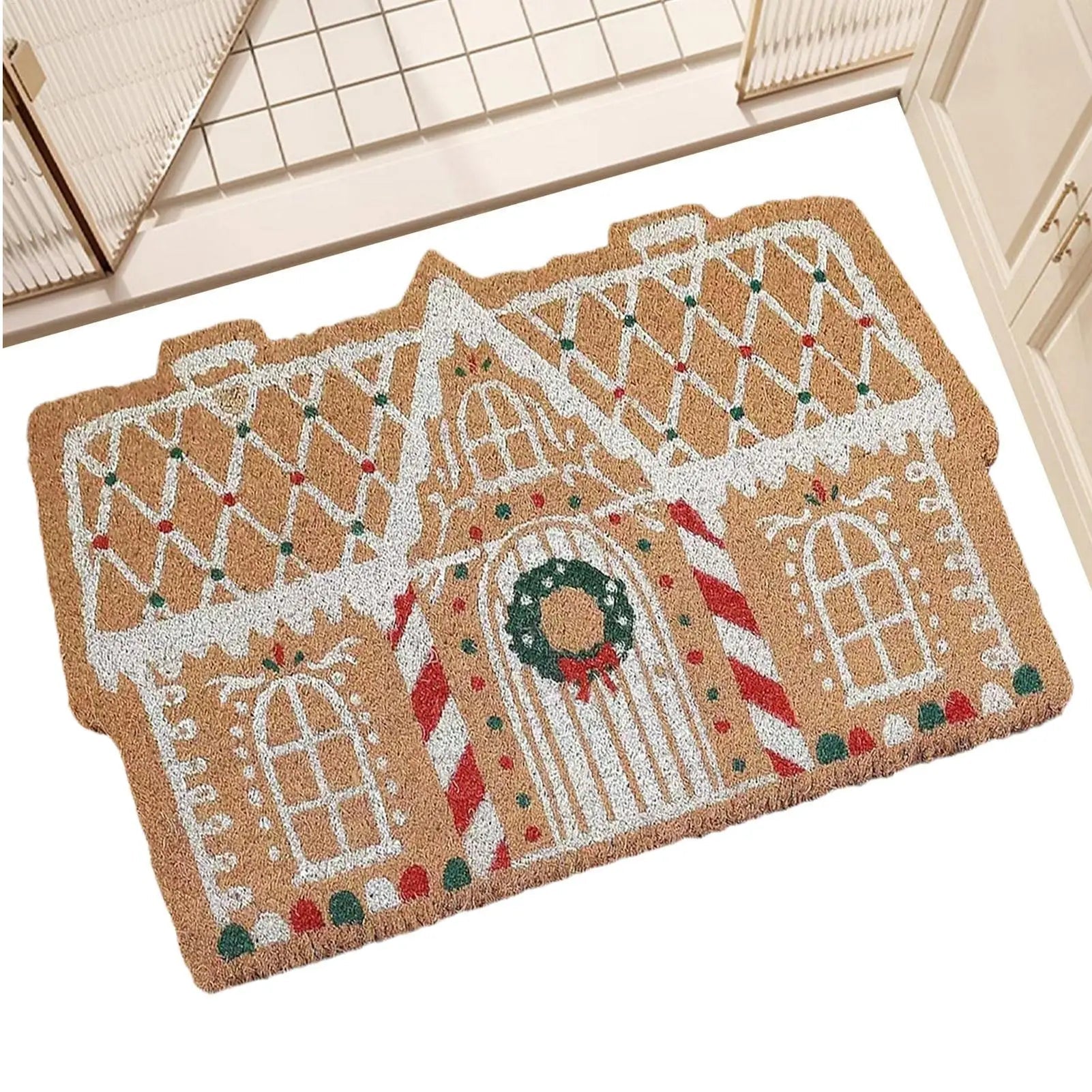 Christmas doormat Imitation Cashmere Non-slip Rug