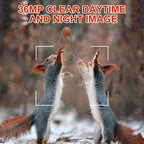 Hunting trail camera 36MP 1080P with night vision