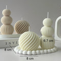 Creative Geometric Scented Candle Golf Ball Design Decoration