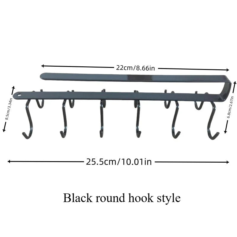 Ferrosa Iron Hooks for Kitchen Cabinet | Wall Shelf & Coat Hooks | Space-saving & Load-bearing