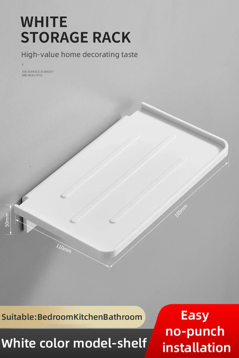 Showeriva Shower Shelf | With Phone Holder | Self-Adhesive | For Bathroom & Shower