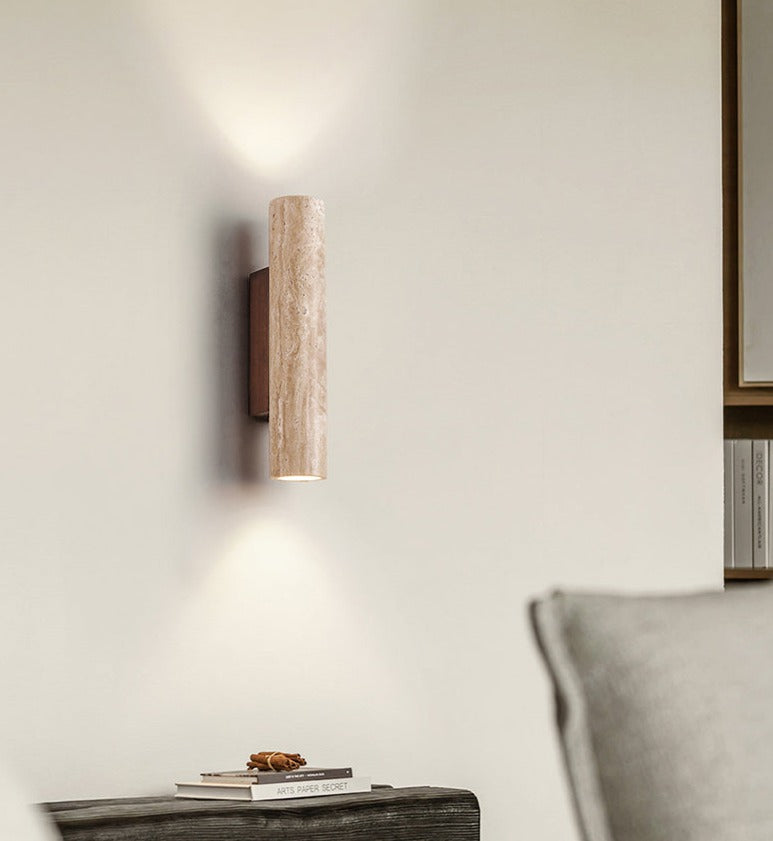 Wall Lamp with Handmade Finish in the Spirit of Wabi-Sabi