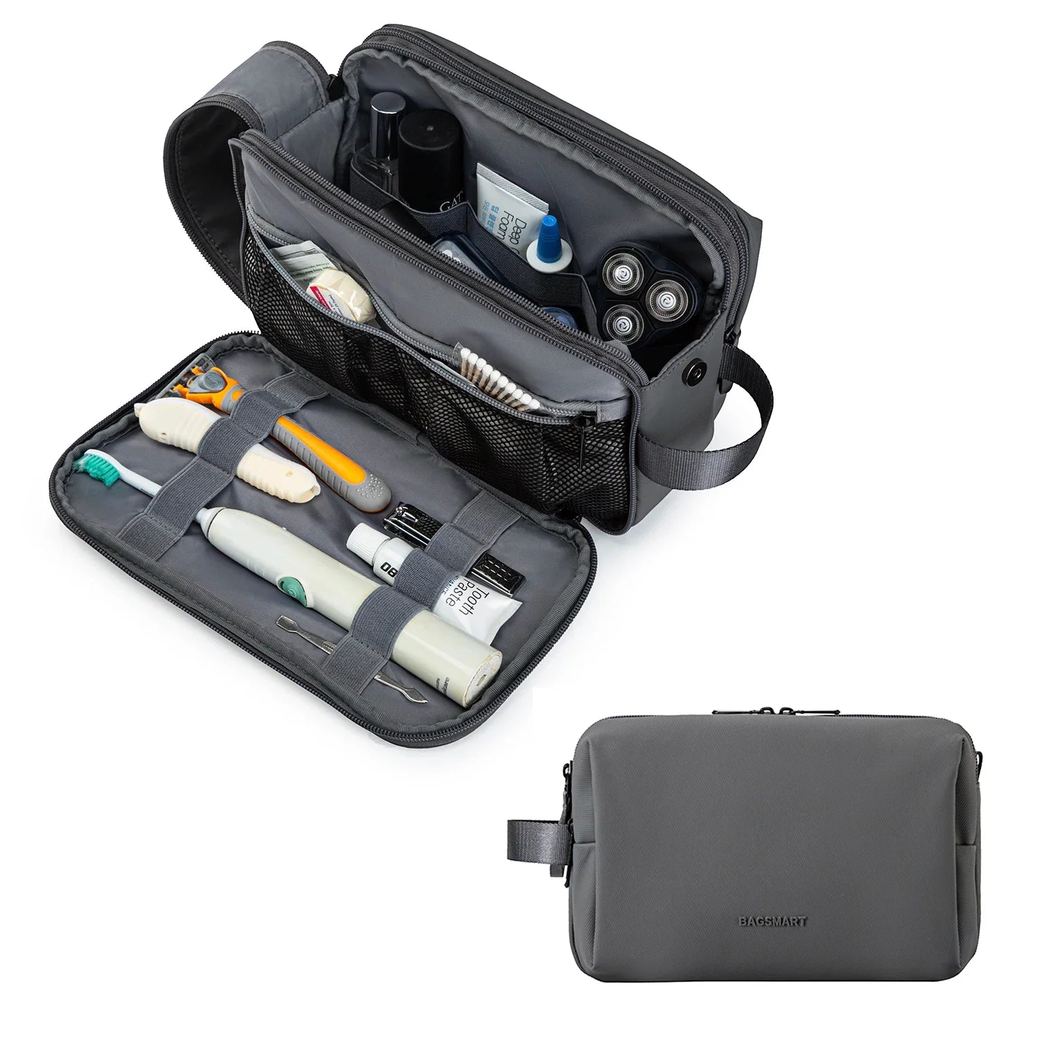 Kosmetixo Waterproof Cosmetic Bag for Women & Men | Lightweight Toiletry Bag | Travel Accessories for Toiletries & Make-up | Unisex Travel Organizer