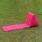 Inflatable Beach Mat with Backrest | Foldable & Comfortable | AirLounge Travel & Camping Lounge Pillow
