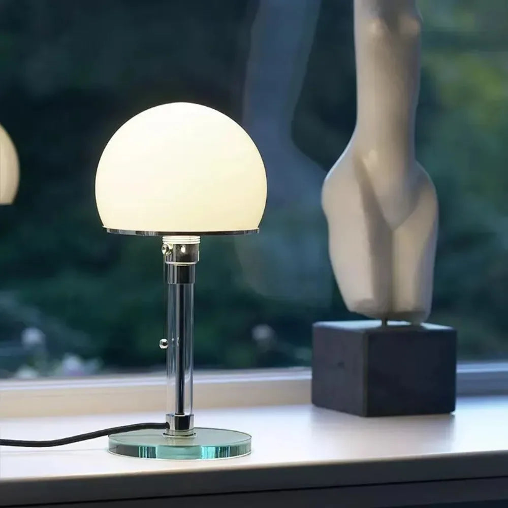 Modern Minimalistic Glass LED Table Lamp for Home Decoration
