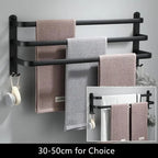 Fester Towel Holder - Black Aluminum | Screw Mount