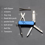10-in-1 Stainless Steel EDC Keychain Tool