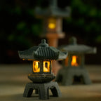 SereniStone Mini-Pagoda | Sandstone Decor | For Garden & Bonsai | Zen Flair