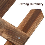 Decorative wooden garden fence for flower beds and outdoor areas
