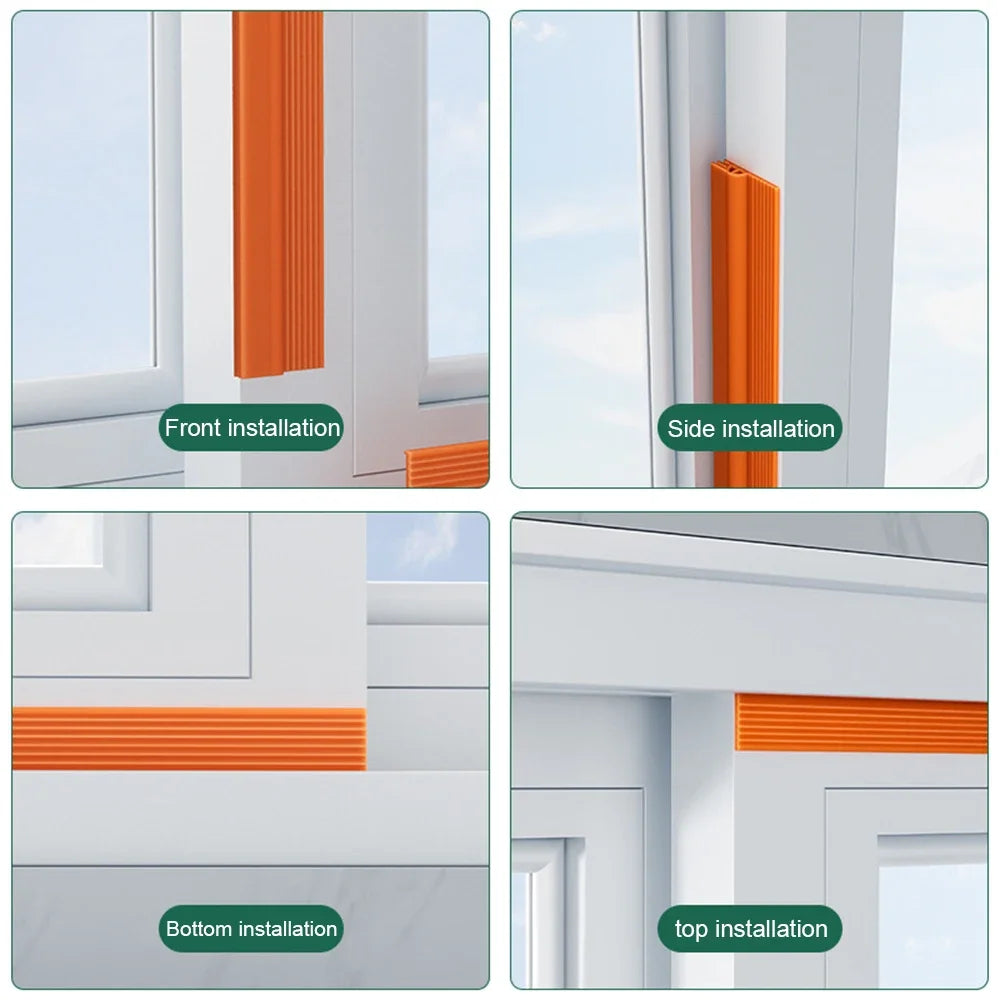 ThermoBlock Door Seal | PVC Draft Stopper | Noise Protection | 2m Cuttable