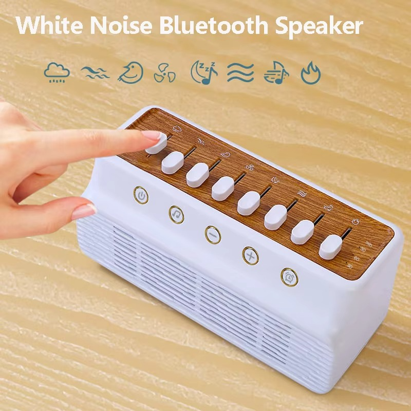 Portable White Noise Bluetooth Speaker with Nature Sounds and Sleep Timer