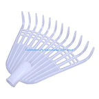 Rakeon Leaf Rake with 12 Tines | Plastic | 38 × 32 cm | Without Handle | Lightweight & Versatile