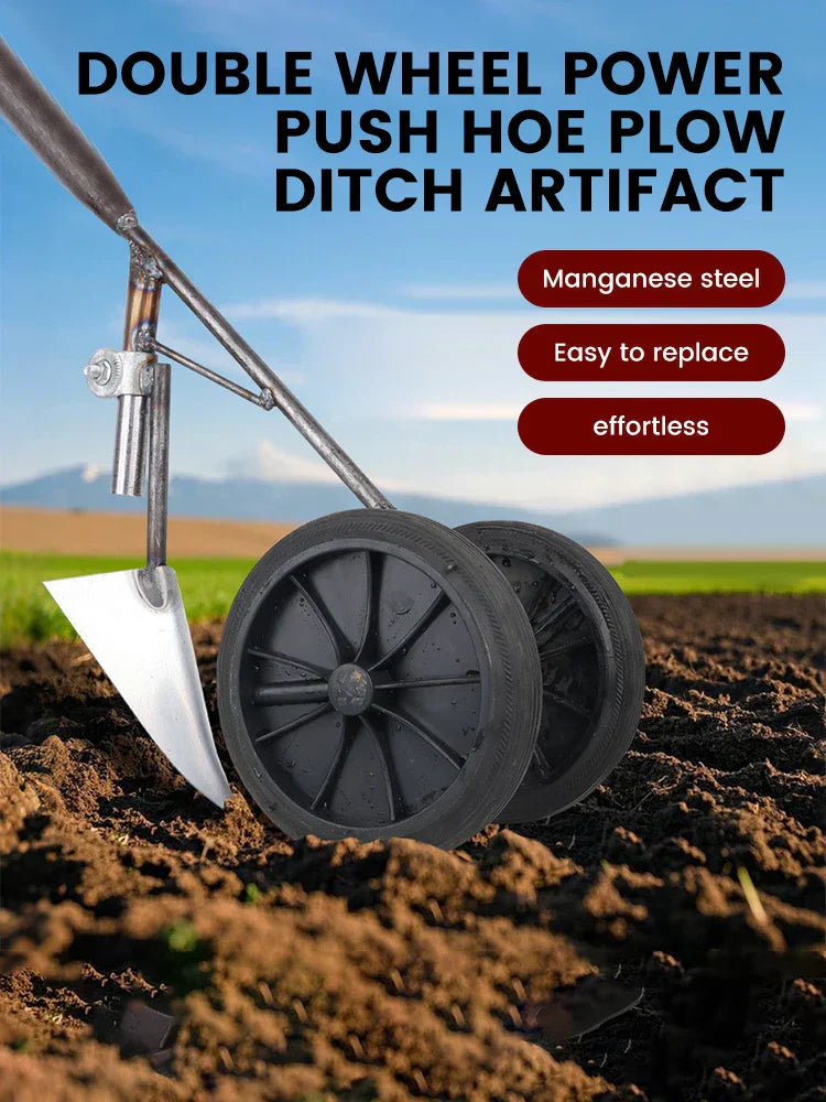 GravoHack Duo Hand Hoe | Forged Manganese Steel | For Weeding & Loosening | Suitable for Wooden Handles