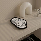 Surreal melting nordic wall clock
