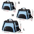 Soft-Sided Pet Carrier with Breathable Mesh for Small Dogs and Cats